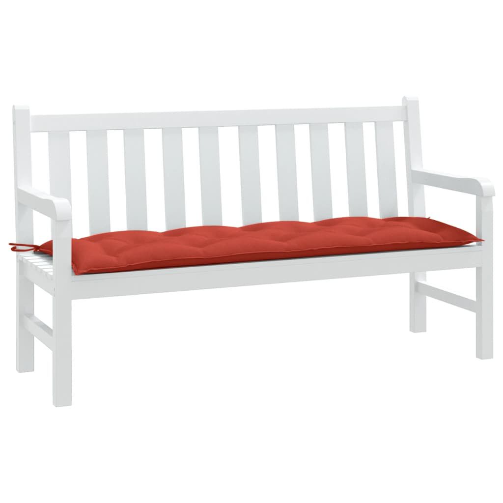 vidaXL Garden Bench Cushion Melange Red 150x50x7 cm Fabric