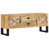 vidaXL TV Cabinet 110x30x45 cm Rough Mango Wood