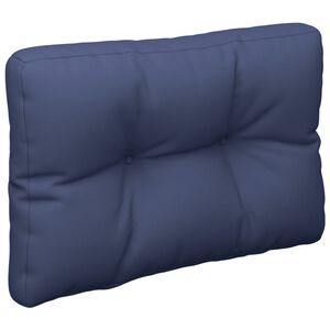 vidaXL Pallet Cushion Navy Blue 60x40x12 cm Fabric