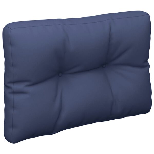 vidaXL Pallet Cushion Navy Blue 60x40x12 cm Fabric
