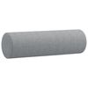 vidaXL Throw Pillows 2 pcs Light Grey Ø15x50 cm Fabric