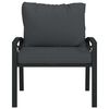 vidaXL Garden Chair with Grey Cushions 68x76x79 cm Steel