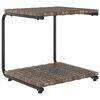 vidaXL 2-Person Garden Sun Bed with Cushions Poly Rattan Brown