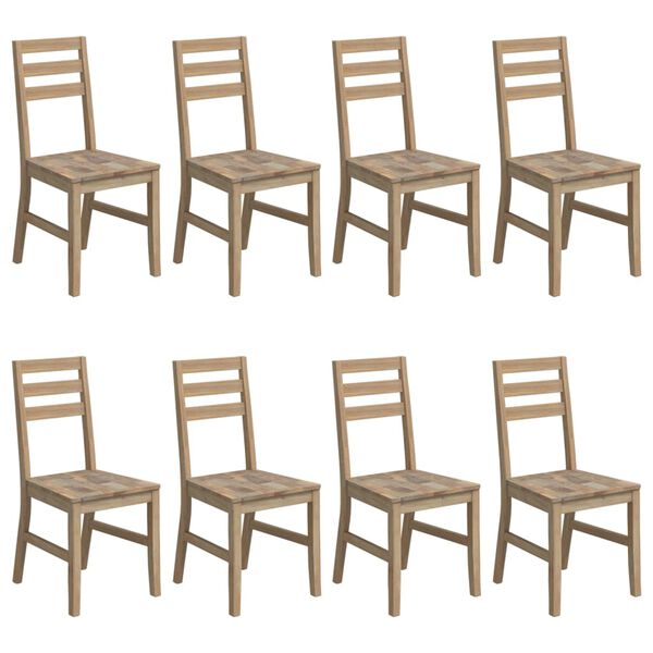 vidaXL Dining Chairs 8 pcs Solid Wood Acacia