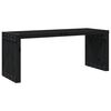 vidaXL Garden Bench Extendable Black 212.5x40.5x45 cm Solid Wood Pine