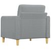 vidaXL Sofa Chair Light Grey 60 cm Fabric
