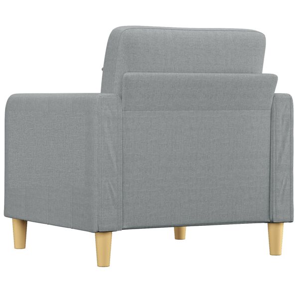 vidaXL Sofa Chair Light Grey 60 cm Fabric