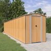 vidaXL Garden Shed Light Brown 192x1021x223 cm Galvanised Steel