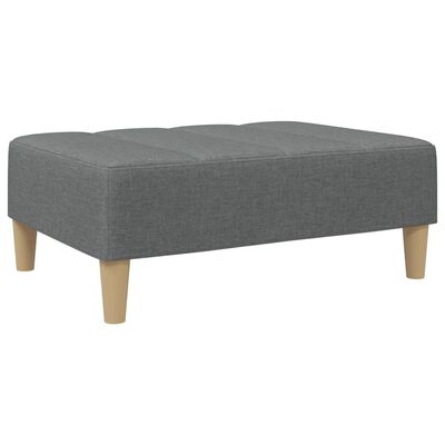 vidaXL Footstool Dark Grey 77x55x31 cm Fabric