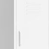 vidaXL Storage Cabinet White 42.5x35x101.5 cm Steel