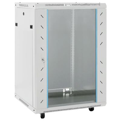 vidaXL 15U Network Cabinet with Swivel Feet 19" IP20 53x40x80 cm