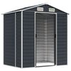 vidaXL Garden Shed Anthracite 191x130x198 cm Galvanised Steel