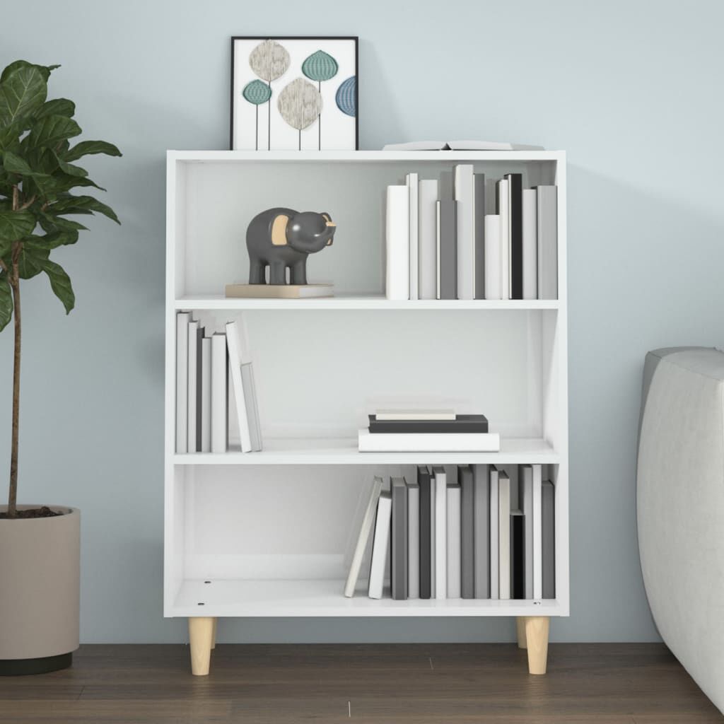 vidaXL Sideboard High Gloss White 69.5x32.5x90 cm Engineered Wood