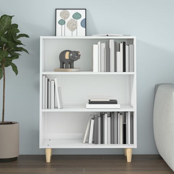 vidaXL Sideboard High Gloss White 69.5x32.5x90 cm Engineered Wood