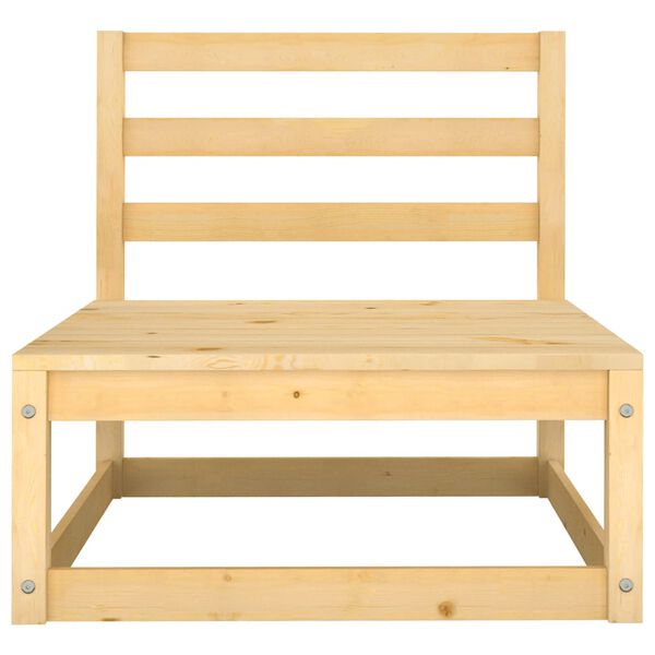 vidaXL 3 Piece Garden Lounge Set with Cushions Solid Pinewood