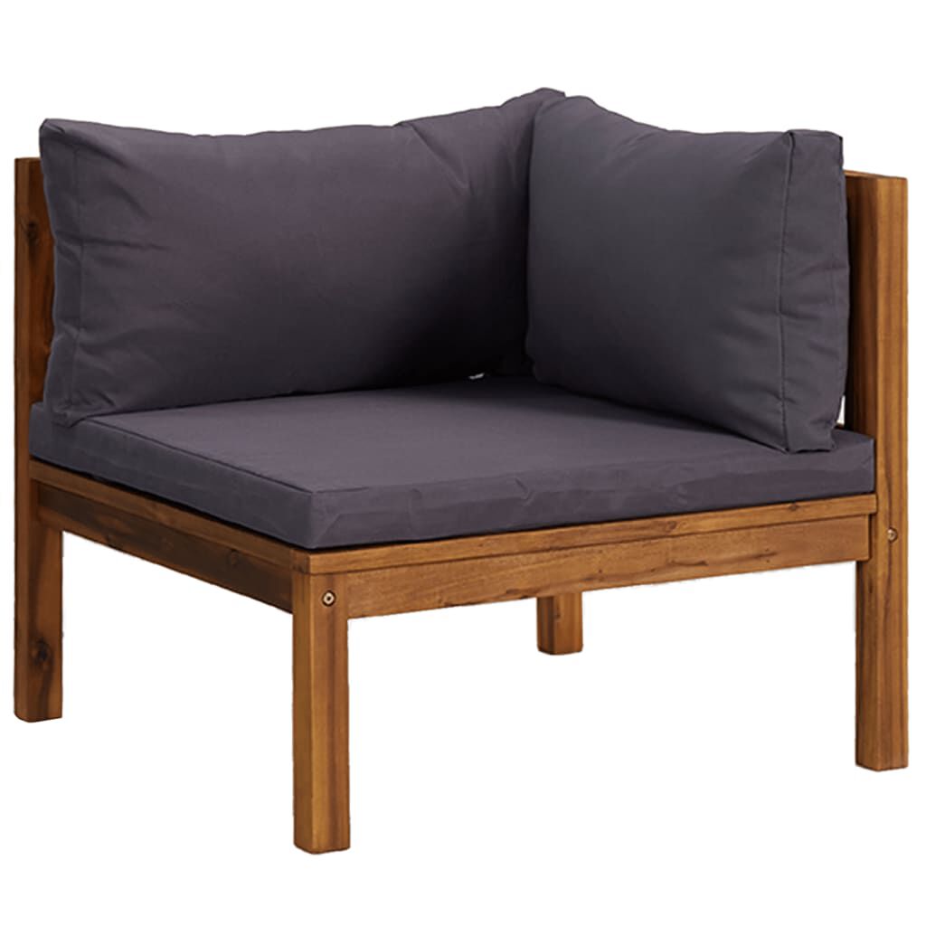vidaXL 11 Piece Garden Lounge Set with Cushion Solid Acacia Wood