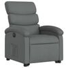 vidaXL Electric Stand up Recliner Chair Dark Grey Fabric