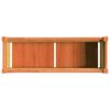 vidaXL Garden Planter Wax Brown 90x31x31 cm Solid Wood Pine