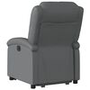 vidaXL Stand up Recliner Chair Grey Faux Leather