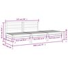 vidaXL Garden Sofa 3-Seater Solid Wood Pine