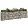 vidaXL Gabion Raised Bed Galvanised Iron 400x50x100 cm