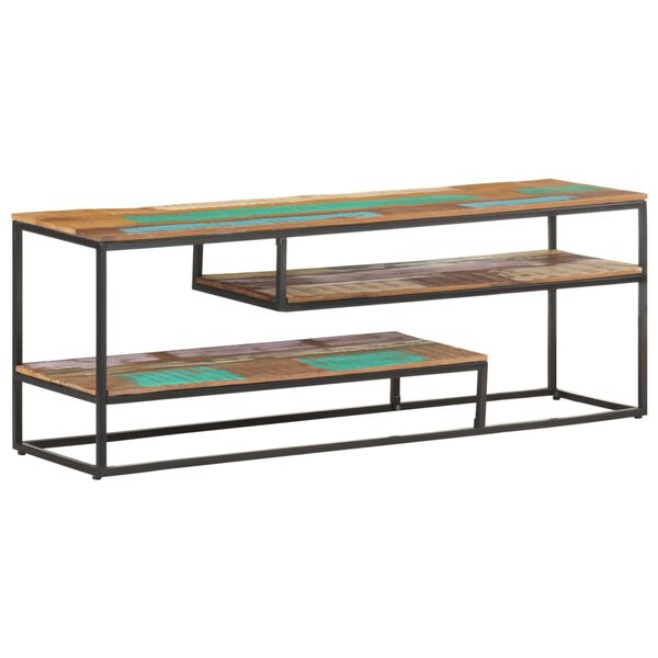 vidaXL TV Cabinet 130x30x45 cm Solid Reclaimed Wood