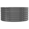 vidaXL Garden Raised Bed Galvanised Steel 152x80x36 cm Anthracite