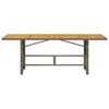 vidaXL Garden Table with Acacia Wood Top Grey 190x80x75 cm Poly Rattan