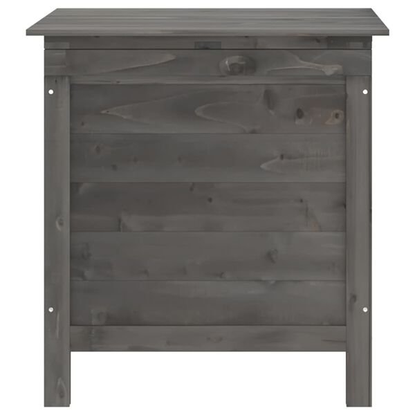 vidaXL Garden Storage Box Anthracite 50x49x56.5 cm Solid Wood Fir