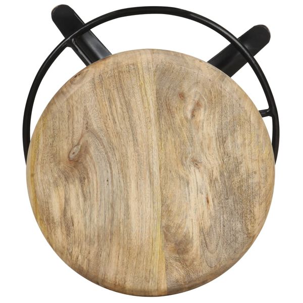 vidaXL Bar Stools 2 pcs 52 cm Solid Mango Wood