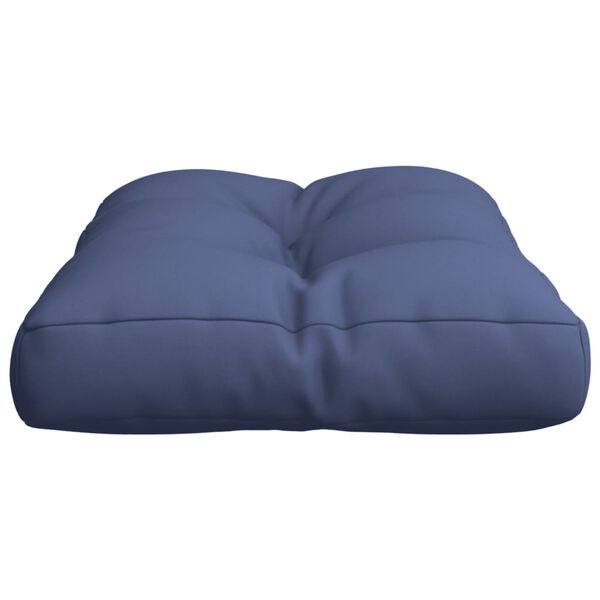 vidaXL Pallet Cushion Navy Blue 50x40x12 cm Fabric