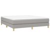 vidaXL Bed Frame without Mattress Light Grey California King Fabric (US Only)