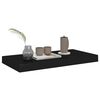 vidaXL Floating Wall Shelves 2 pcs Black 50x23x3.8 cm MDF