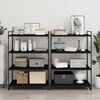 vidaXL Bookshelf Boards 8 pcs Black 80x50x1.5 cm Engineered Wood