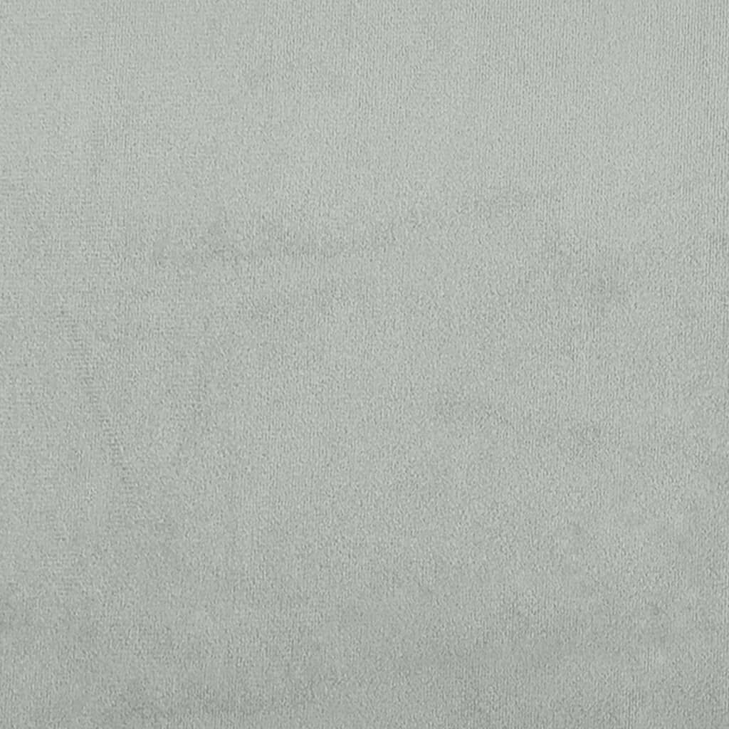 vidaXL Headboard Cushion Light Grey 152 cm Velvet