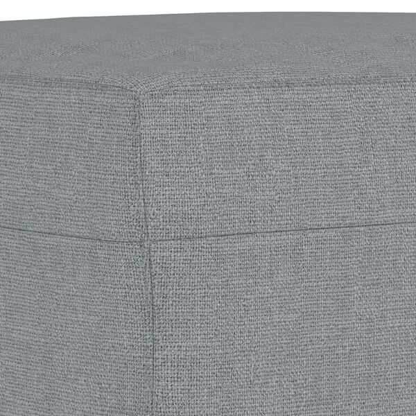 vidaXL Footstool Light Grey 60x50x41 cm Fabric