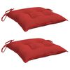 vidaXL Chair Cushions 2 pcs Red 40x40x7 cm Oxford Fabric