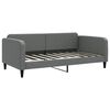 vidaXL Daybed with Trundle without Mattress Dark Grey 100x190 cm