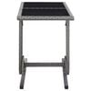 vidaXL 3 Piece Garden Dining Set Black
