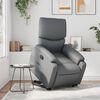 vidaXL Stand up Recliner Chair Grey Faux Leather