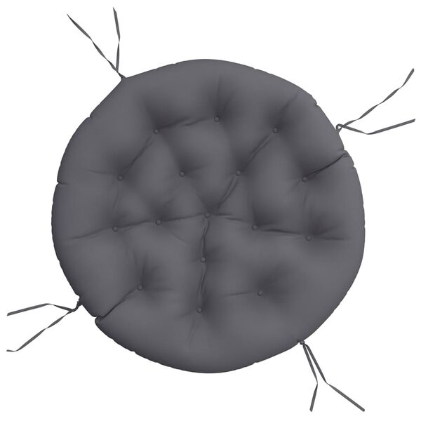 vidaXL Round Cushion Anthracite Ø 100 x11 cm Oxford Fabric