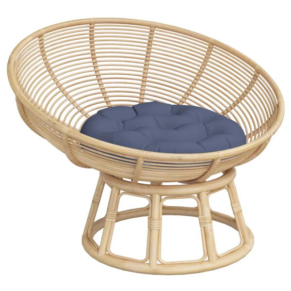 vidaXL Round Cushion Navy Blue &Oslash; 60x11 cm Oxford Fabric