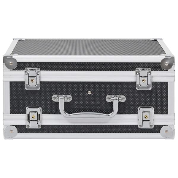 vidaXL Gun Case Aluminium ABS Black