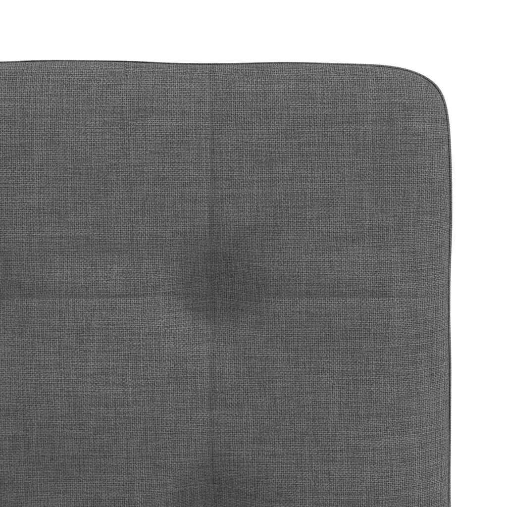 vidaXL Dining Chairs 6 pcs Dark Grey Fabric