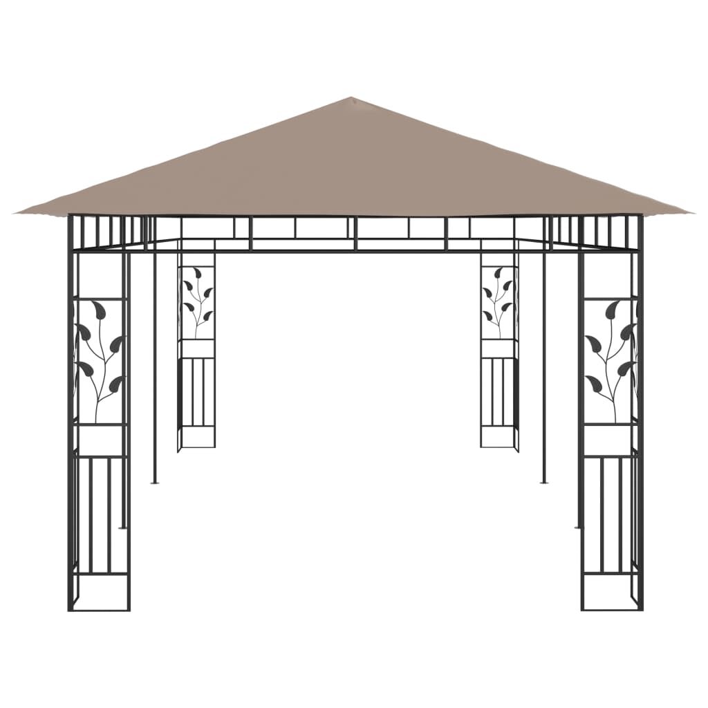 vidaXL Gazebo with Mosquito Net 6x3x2.73 m Taupe 180 g/m²