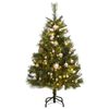 vidaXL Artificial Hinged Christmas Tree 150 LEDs & Ball Set 150 cm