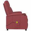 vidaXL Massage Chair Wine Red Faux Leather