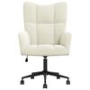 vidaXL Relaxing Chair Cream White Velvet
