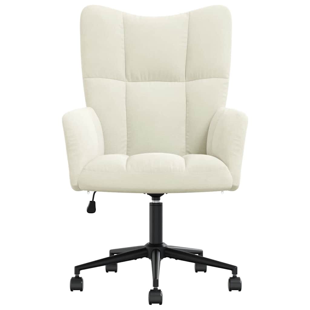 vidaXL Relaxing Chair Cream White Velvet