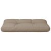 vidaXL Pallet Cushion Taupe 80x40x12 cm Fabric